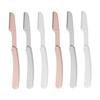 HAPINARY 6pcs Folding Eyebrow Razor Brow Shaver for Women Facial Hair Trimmer Easy to Use and Carry view 1
