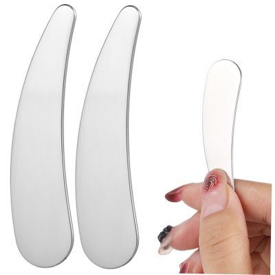 FOMIYES 2pcs Skincare Spatula for Calendula Cream Facial Spatula for Moisturizer Face Cream Metal Makeup Scoop for Beauty Products