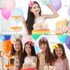 12PCS Girls Hair Bows Clips Grosgrain Ribbon Bow Colorful Glitter Hair Bow Alligator Clips Hair Accessories for Little Girls Kids Teens Child view 4