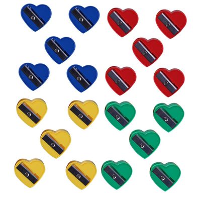 TOYZFRIENDY Mini Pencil Sharpening Tool Heart Shape for Eyebrow Pencil Sharpener 60 Pieces