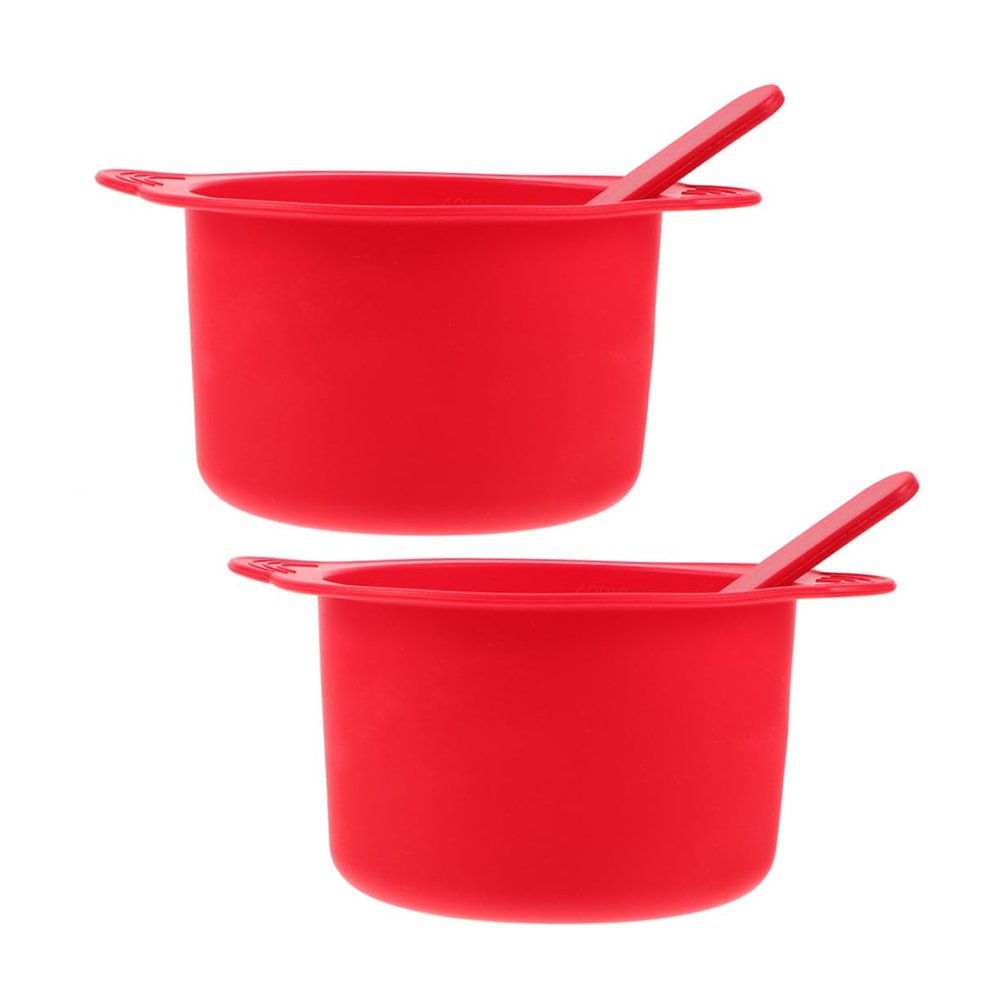 NOLITOY 2sets Wax Warmer Bowls Silicone Hair Removal Wax Warmer Pot Replacement Bowl for Waxing