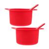 NOLITOY 2sets Wax Warmer Bowls Silicone Hair Removal Wax Warmer Pot Replacement Bowl for Waxing view 1