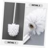 WATIIFUFU 4pcs Toilet Brush Replacement Heads Durable Bathroom Cleaning Tool for Effortless Toilet Maintenance Home Hotel Office and More view 3