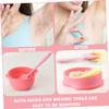 NOLITOY 3pcs Hard Wax Beans Melting Bowl Hair Removal Accessory for Face Underarm Nose Body Waxing Random Color view 4