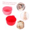 ASAKKURA 2pcs Silicone Wax Warmer Bowl Replacement for Hair Removal Nonstick Easy Clean Face Nose Armpit Use Random Color view 3