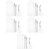NOLITOY 5sets Eyebrow Trimmer Scissor Kit Eyebrow Shaping Tool for Precise Grooming Lightweight Portable for Travel Comfortable Non- Handle view 1