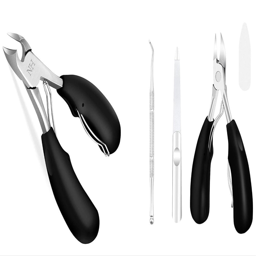 5 in 1 Black Professional Thick Toenail Clippers Set