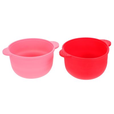 SKISUNO 2pcs Silicone Wax Melting Bowl for Hair Removal Non-stick Wax Warmer Bowl for Home Use Waxing Tool for Face Armpit Nose Hair Removal