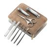 8/12 Pcs Stainless Steel Nail Grooming Kit Travel Pedicure Tools with Luxurious Leather Case Manicure Kit for Personal Care view 1