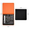 6 Pcs in 1 Set Stainless Steel Nail Clipper Scissor Professional Manicure Set with PU Box Gift Gifts for Him view 2