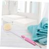 Ipetboom Practical Handle Bath Brush Soft Bristles for Comfortable Grip for Effortless Use for Exfoliating and Removing Dirt for Shower and Bath view 2