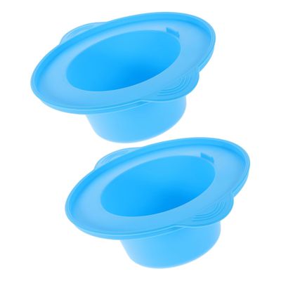 ASAKKURA 2pcs Silicone Wax Pot Insert Wax Warmer Liner Bowl for Arms Legs Hair Removal Pot Kit