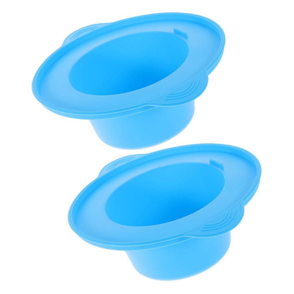 ASAKKURA 2pcs Silicone Wax Pot Insert Wax Warmer Liner Bowl for Arms Legs Hair Removal Pot Kit