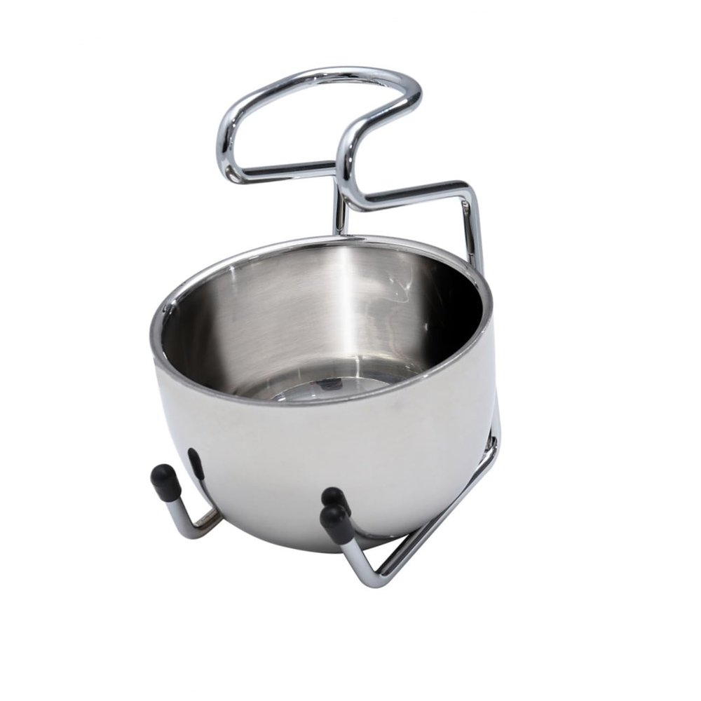 TOVINANNA Shaving Set Stainless Steel Bowl and Stand Unique Design for Men Easy to Organize Shaving Tools for Fathers and Boyfriends