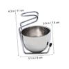 TOVINANNA Shaving Set Stainless Steel Bowl and Stand Unique Design for Men Easy to Organize Shaving Tools for Fathers and Boyfriends view 4