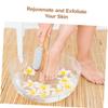 Beatifufu 2pcs Shower Foot Scrubber Bristle Brush Pumice Stone Exfoliating Callus Remover Eco-Friendly Double Sided Foot File view 3