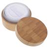 FOMIYES 30g Bamboo Makeup Powder Container with Puff and Sifter Lid Portable Cosmetic Powder Case for Travel and Daily Use view 1