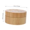 FOMIYES 30g Bamboo Makeup Powder Container with Puff and Sifter Lid Portable Cosmetic Powder Case for Travel and Daily Use view 2