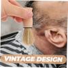 FOMIYES Men's Beard Duster Brush Portable Hair Grooming Tool with Soft Bristles for Gentle Brushing Retro Design for Barbershop Home Use for Beard and Hair Cleanup view 2