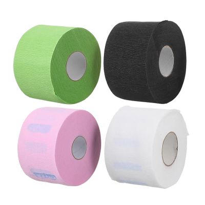 FOMIYES 4rolls Stretchy Barber Neck Protection Paper Strips Comfortable Neck Paper for Hair Cutting Barbershop and Home Use