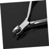 minkissy 2pcs Stainless Steel Cuticle Remover and Nail Clipper for Manicure Pedicure Ergonomic Design with Curved Handle Dual-sided Nail Cleaner Silver view 3