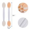 1000 Eye Shadow Applicator Disposable Foam Makeup Brush Sponge Tipped Oval Eyeshadow Applicators Dual Sides Clear view 2