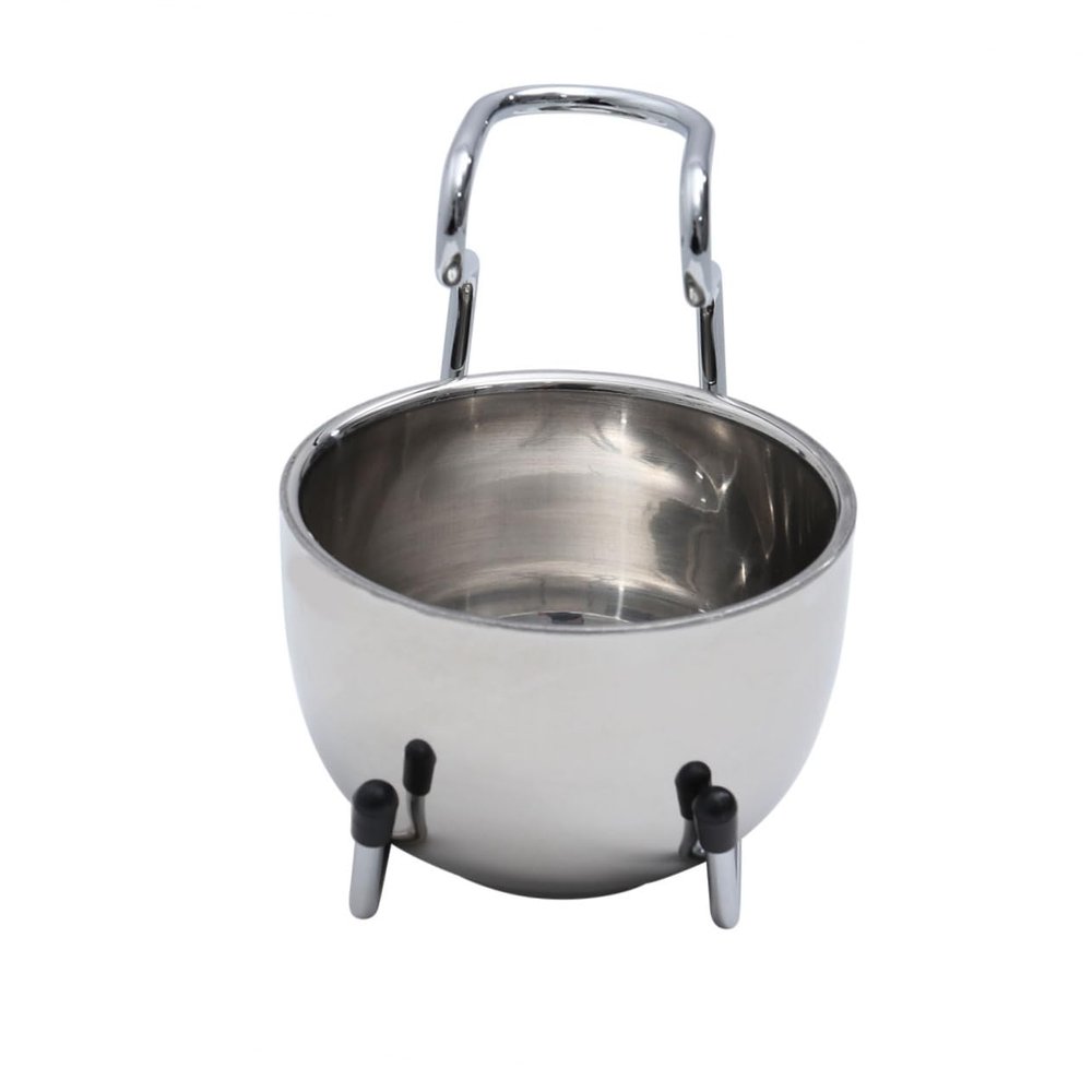 FOMIYES Stainless Steel Shaving Set Bowl Stand Unique Design for Men for Wet Shaving for Father Day Birthdays