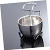FOMIYES Stainless Steel Shaving Set Bowl Stand Unique Design for Men for Wet Shaving for Father Day Birthdays view 4