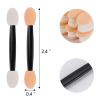 1000 Eye Shadow Applicator Disposable Foam Makeup Brush Sponge Tipped Oval Eyeshadow Applicators Dual Sides Black view 2