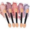 1000 Eye Shadow Applicator Disposable Foam Makeup Brush Sponge Tipped Oval Eyeshadow Applicators Dual Sides Black view 3
