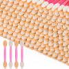 1000 Eye Shadow Applicator Disposable Foam Makeup Brush Sponge Tipped Oval Eyeshadow Applicators Dual Sides Pink view 1