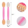 1000 Eye Shadow Applicator Disposable Foam Makeup Brush Sponge Tipped Oval Eyeshadow Applicators Dual Sides Pink view 2