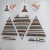Wall-Mounted Nail Polish Rack, Set of 6 Triangular Black Nail Polish Shelf Lipstick Perfume Cosmetic Display Shelf for Home Spa Nail Salon Shop view 4