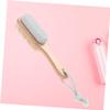 OSOLADY 2pcs Double-Sided Foot Callus Remover with Pumice Stone and Bristle for Exfoliating Hard Skin Eco-Friendly Wooden Handle Pedicure Tool for Smooth Feet view 2