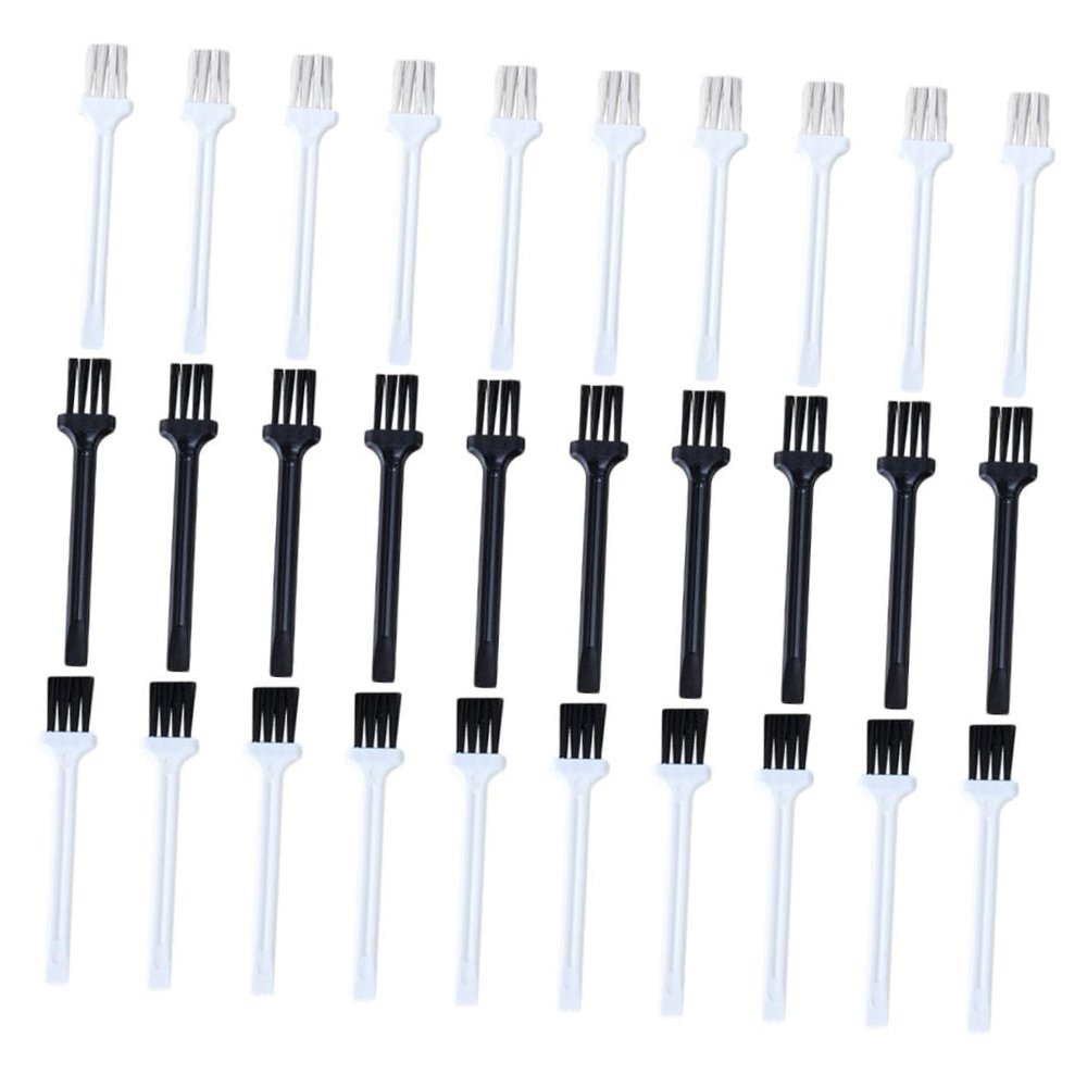 Gogogmee 60pcs Anti-static Cleaning Brush for Keyboards Laptops and Electronics for Dust Removal Gap Cleaning and Static Electricity Control Versatile Plastic Brushes Black White and