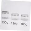 Gogogmee 3pcs Travel Cream Jars Transparent Plastic Sample Containers for Skin Care for Lotion Storage and Cosmetic Mixing view 4