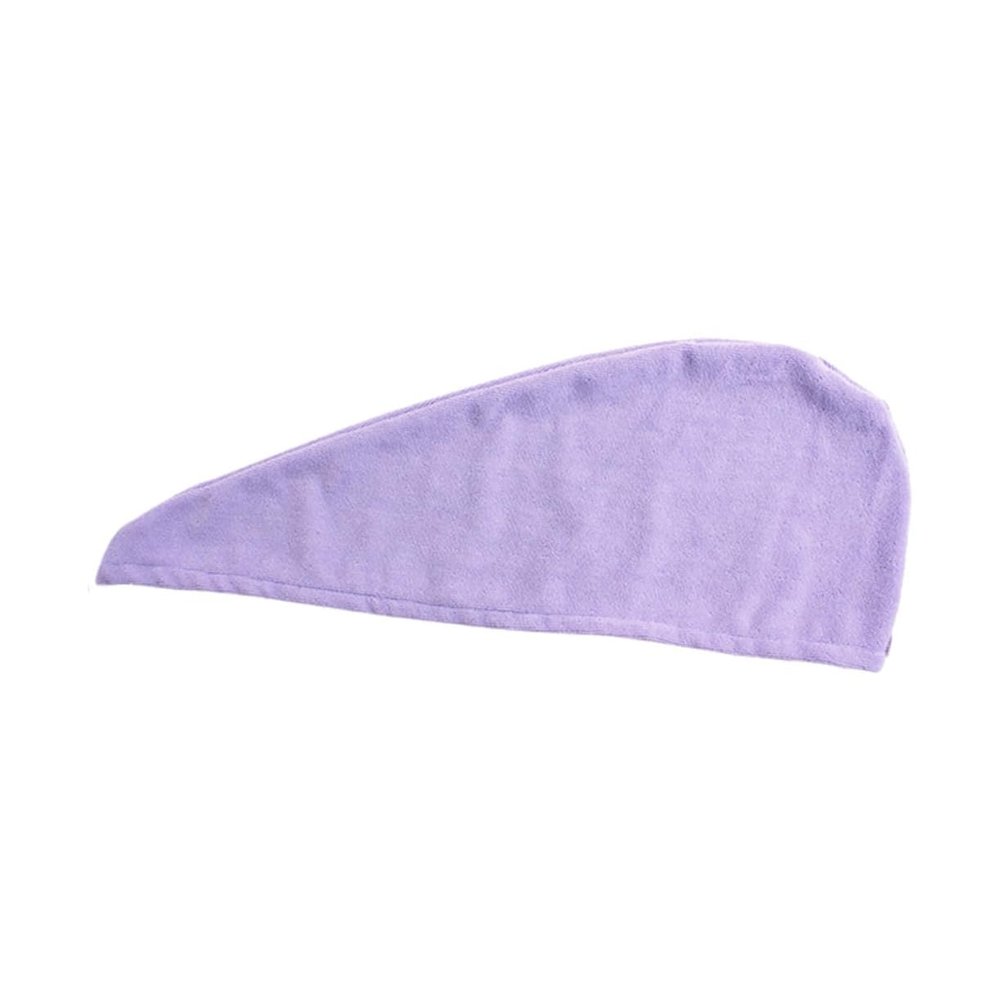 Baluue 70g Microfiber Hair Drying Towel Wrap Ultra Absorbent Fast Drying Cap for Long Hair Lightweight and Comfortable for Home Gym and Travel Purple Color