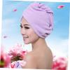 Baluue 70g Microfiber Hair Drying Towel Wrap Ultra Absorbent Fast Drying Cap for Long Hair Lightweight and Comfortable for Home Gym and Travel Purple Color view 2