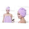 Baluue 70g Microfiber Hair Drying Towel Wrap Ultra Absorbent Fast Drying Cap for Long Hair Lightweight and Comfortable for Home Gym and Travel Purple Color view 3