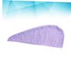 Baluue 70g Microfiber Hair Drying Towel Wrap Ultra Absorbent Fast Drying Cap for Long Hair Lightweight and Comfortable for Home Gym and Travel Purple Color view 4