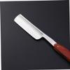FOMIYES Straight Razor for Men Handmade Stainless Steel Natural Wood Single Blade for Barbershops and Travel for Beard and Sideburns Shaving view 2