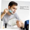 HONMEET Double Nylon Beard Brush Handle for Grooming and Lathering Essential Personal Care Tool for Men Beard and Maintenance view 3