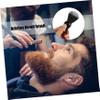 HONMEET Double Nylon Beard Brush Handle for Grooming and Lathering Essential Personal Care Tool for Men Beard and Maintenance view 4