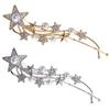 TOVINANNA 2pcs Star Hairpin Rhinestone Hair Decorations Non-slip Hair Clip Pearl Clips for Women Girls view 1