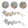 TOVINANNA 2pcs Star Hairpin Rhinestone Hair Decorations Non-slip Hair Clip Pearl Clips for Women Girls view 2