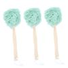 Baluue 3pcs Eco-Friendly Nylon Body Brush Long Handle Bath Balls Shower Back Scrubber Bath Massage Back Flower Towels Tub Cleaner view 1