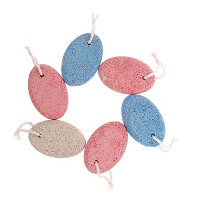 FRCOLOR 6pcs Double-Sided Foot Pumice Stones for Removal Home Pedicure Tool for Smooth Feet Promotes Circulation and Relieves Fatigue Mixed Colors