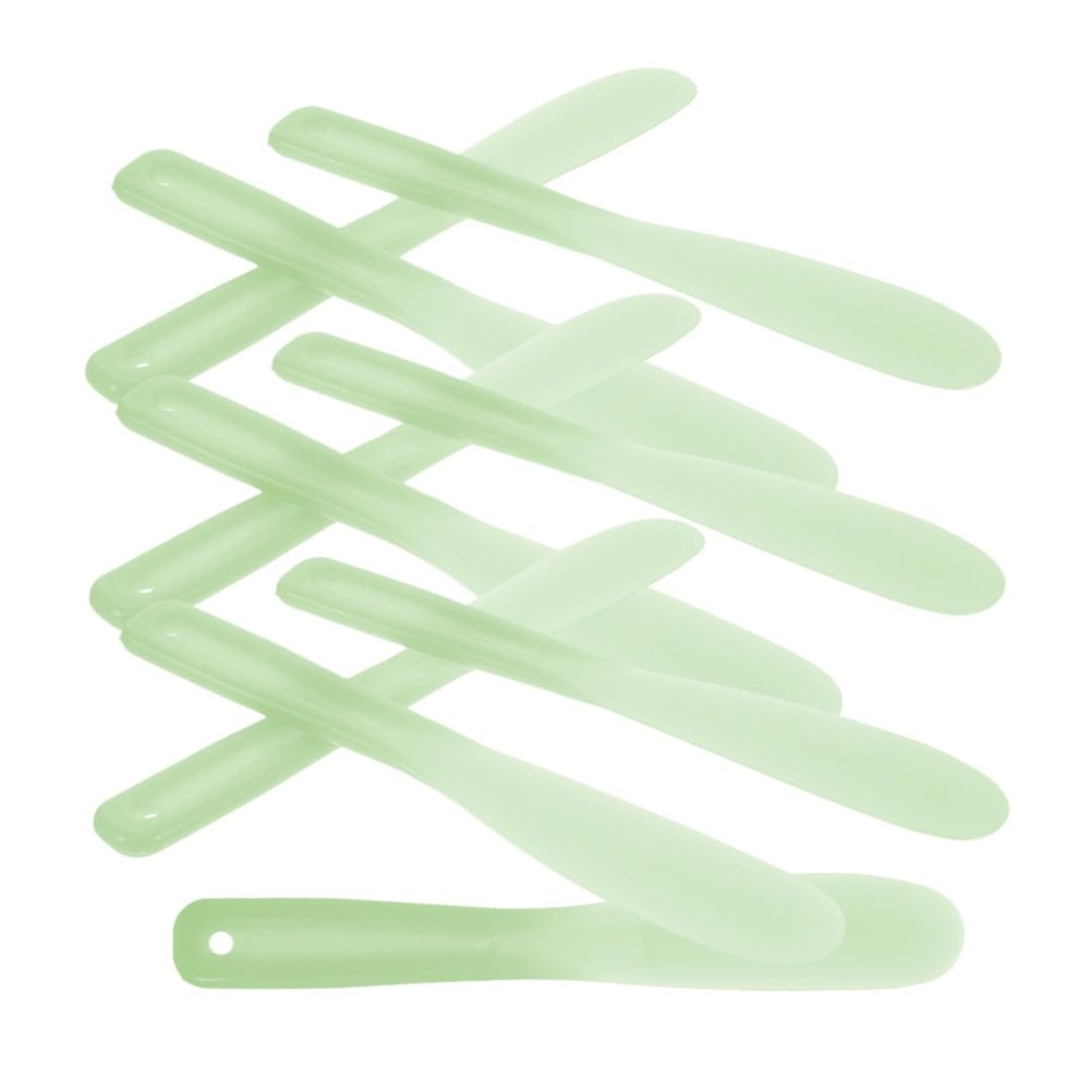 NOLITOY 20pcs Silicone Makeup Mixing Tools Facial Beauty Spatula for Cosmetics Foundation Nail Salons