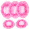 Baluue 5pcs Rosy Invisible Hair Nets for Elegant Bun Cover Breathable Hair Accessories for Women Girls for Ballet and Everyday Styles view 1