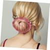 Baluue 5pcs Rosy Invisible Hair Nets for Elegant Bun Cover Breathable Hair Accessories for Women Girls for Ballet and Everyday Styles view 2